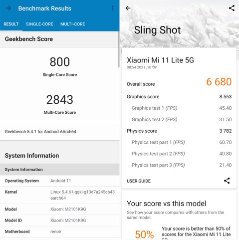 טלפון סלולרי Xiaomi Mi 11 Lite 5G 128GB 8GB RAM שיאומי
